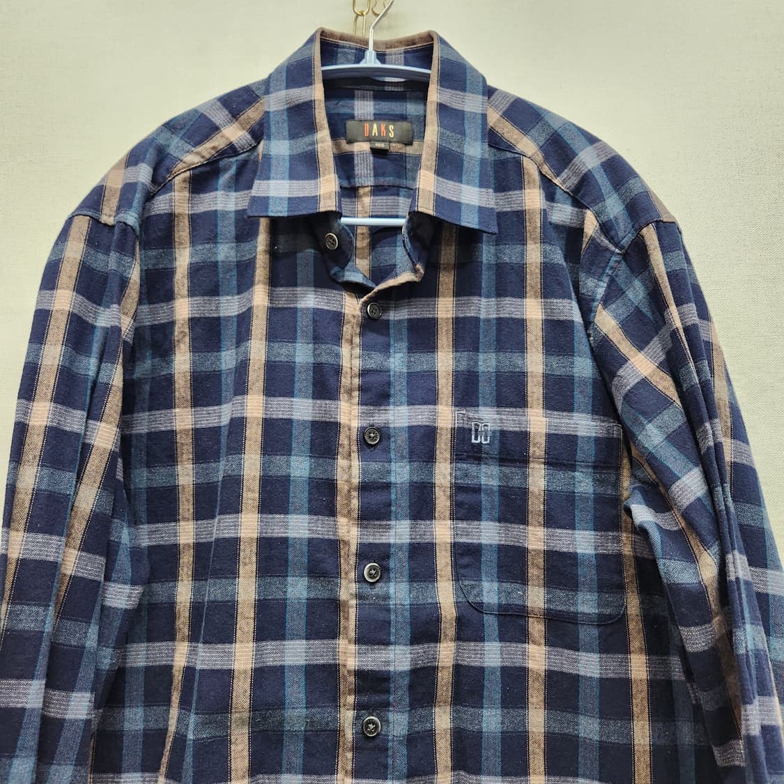 닥스 원포켓 로고 체크패턴 셔츠 105(XL) 상품이미지2