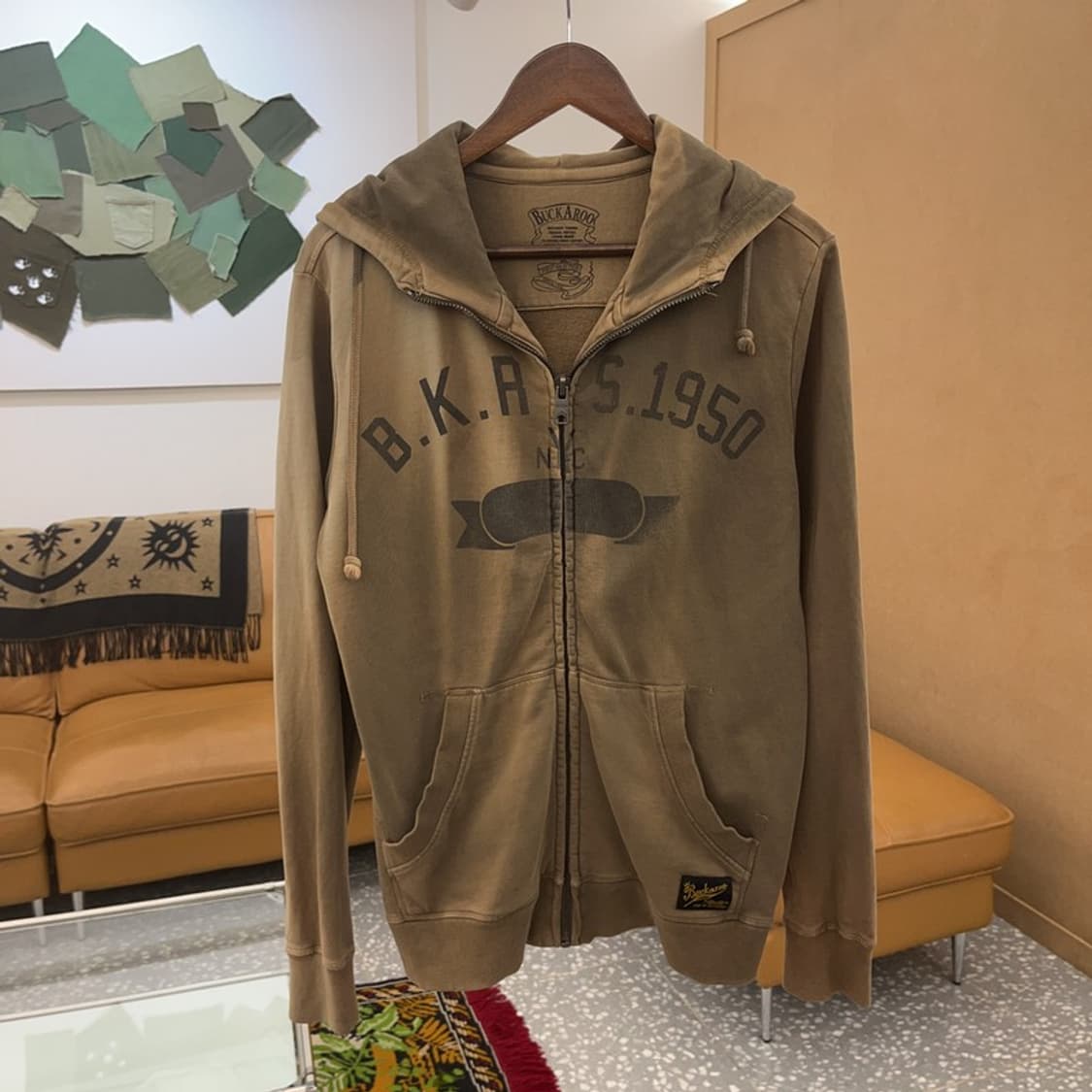 버커루 빈티지 워싱 Y2K 후드집업 95 C06265 상품이미지2