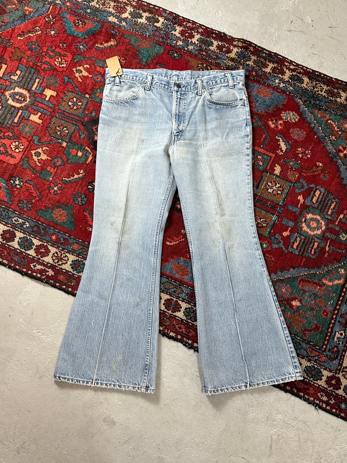 70's USA Made 빈티지 리바이스 684 벨바텀 부츠컷 데님 상품이미지1