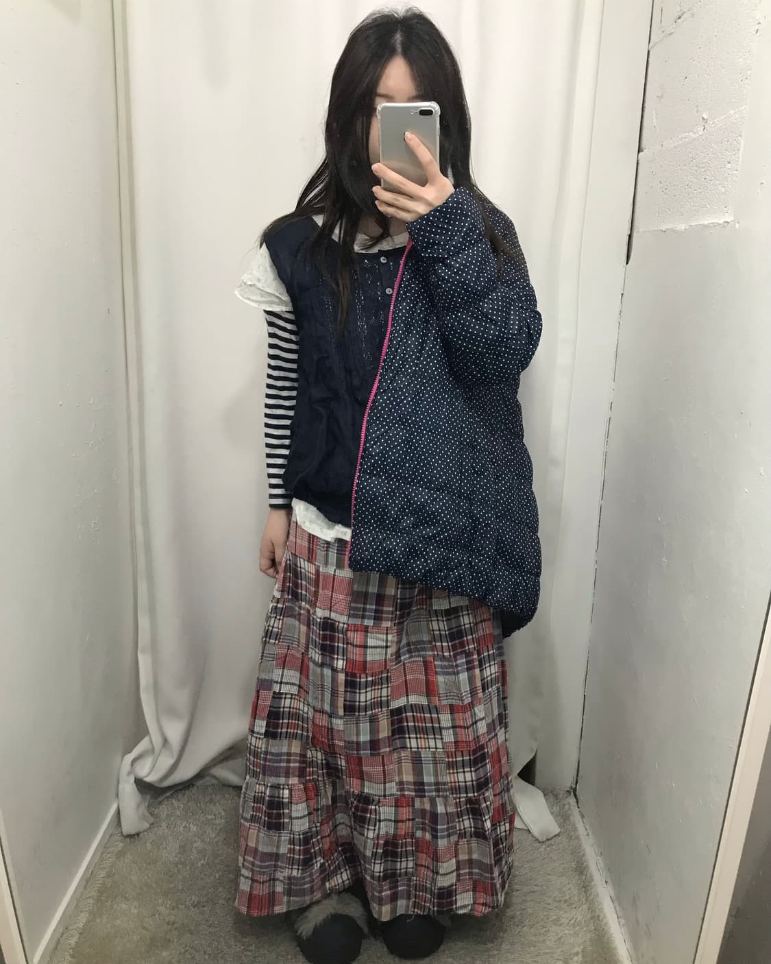 도트 경량 패딩 코디 세트 🤍 상품이미지3