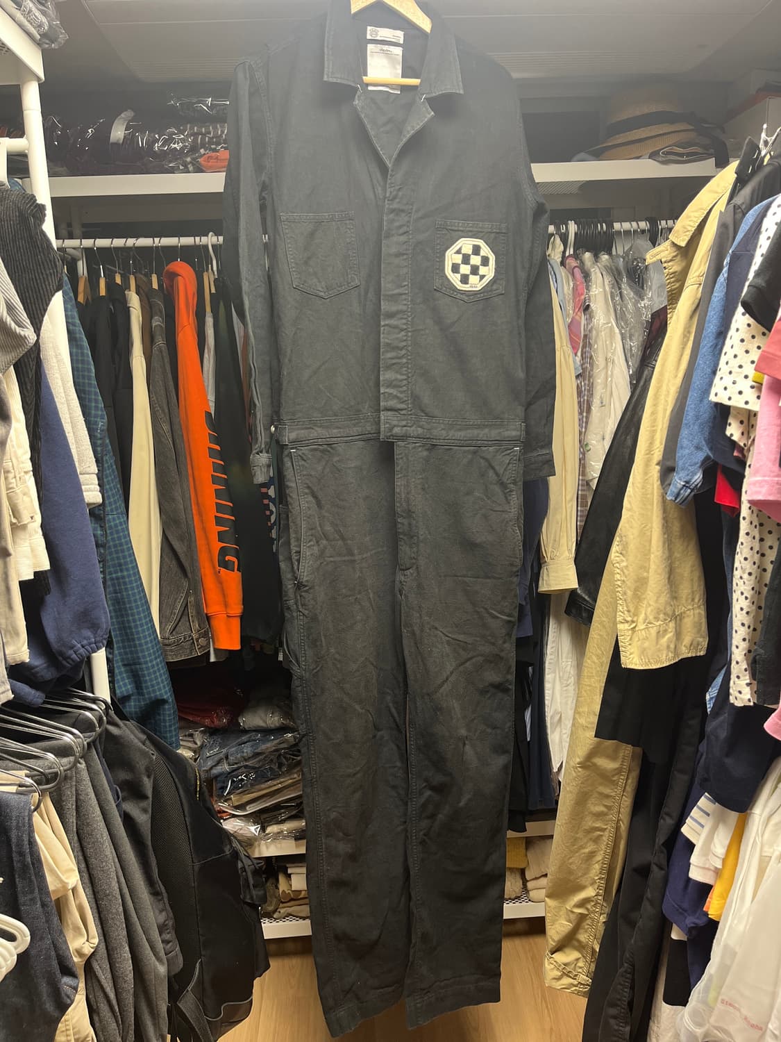 VISVIM 올드비즈빔 그레이 올인원 오버롤즈 상품이미지1