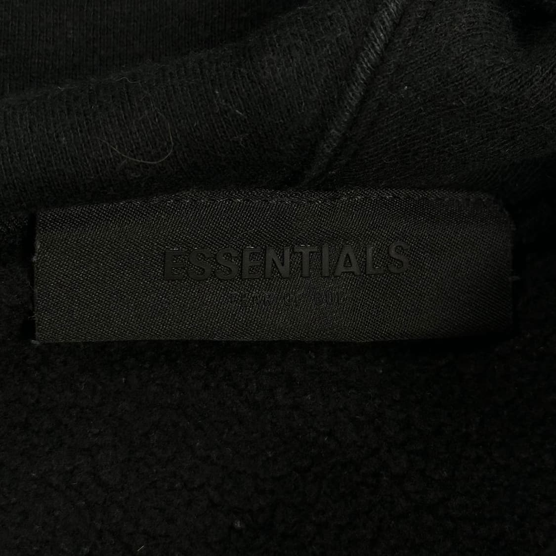 피오갓 에센셜 모크넥 오버핏 후드티 블랙 M 상품이미지6