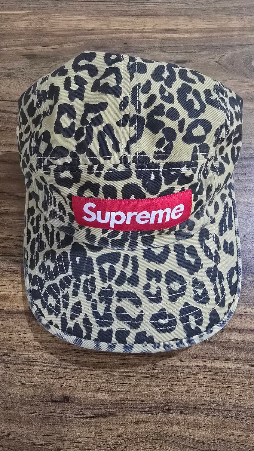 슈프림 워시드 치노 트윌 캠프캡 레오파드  23FW 상품이미지1