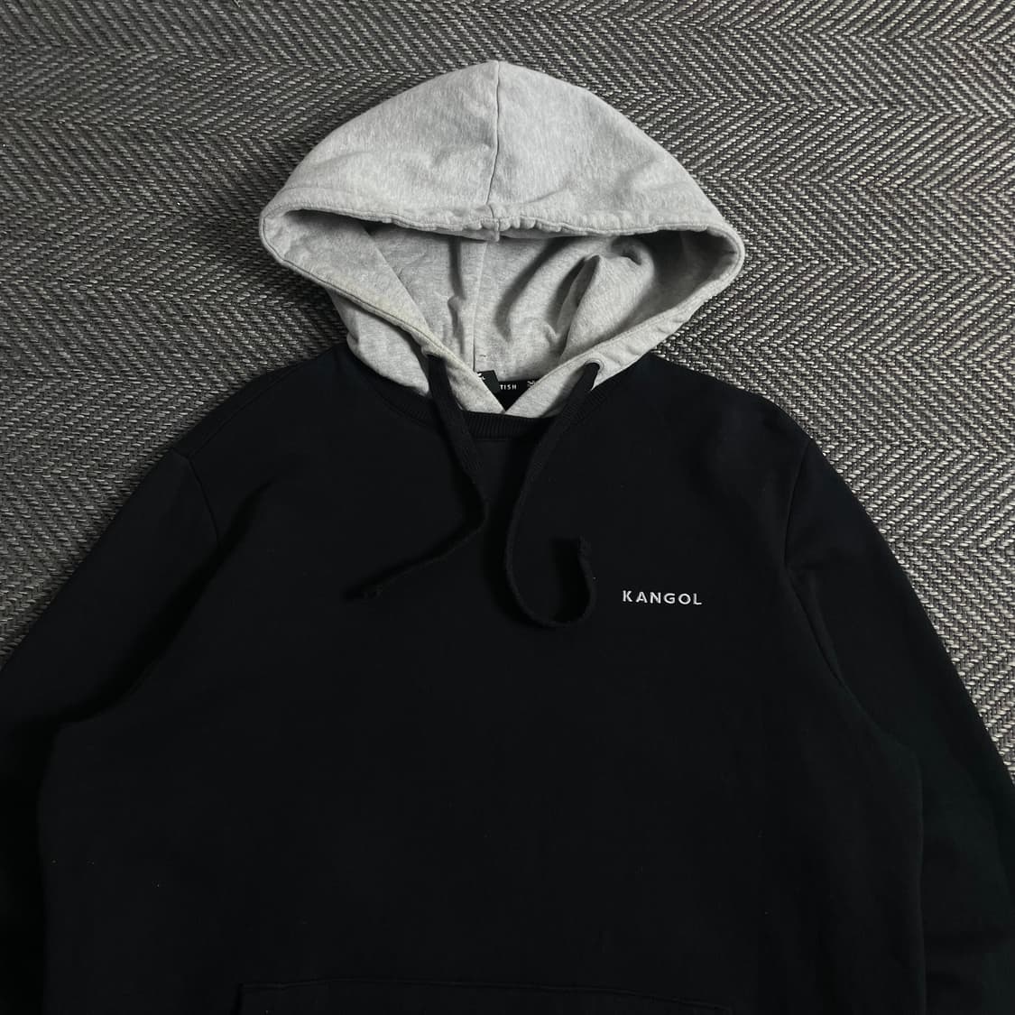 캉골 스몰 자수로고 배색 투톤 후드 티셔츠y 3908 상품이미지5