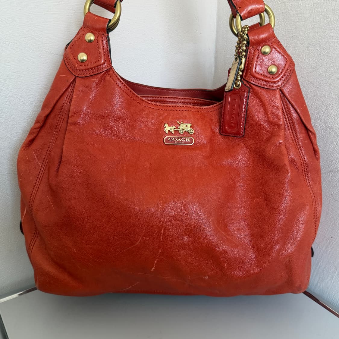 Coach vintage leather shoulder bag 🍊 상품이미지3