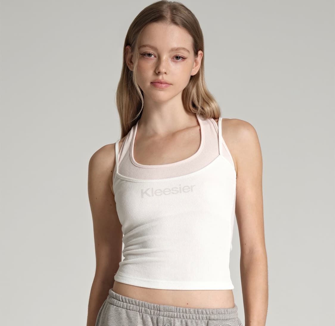 클리시어 soft layered sleeveless white 구해요 상품이미지1