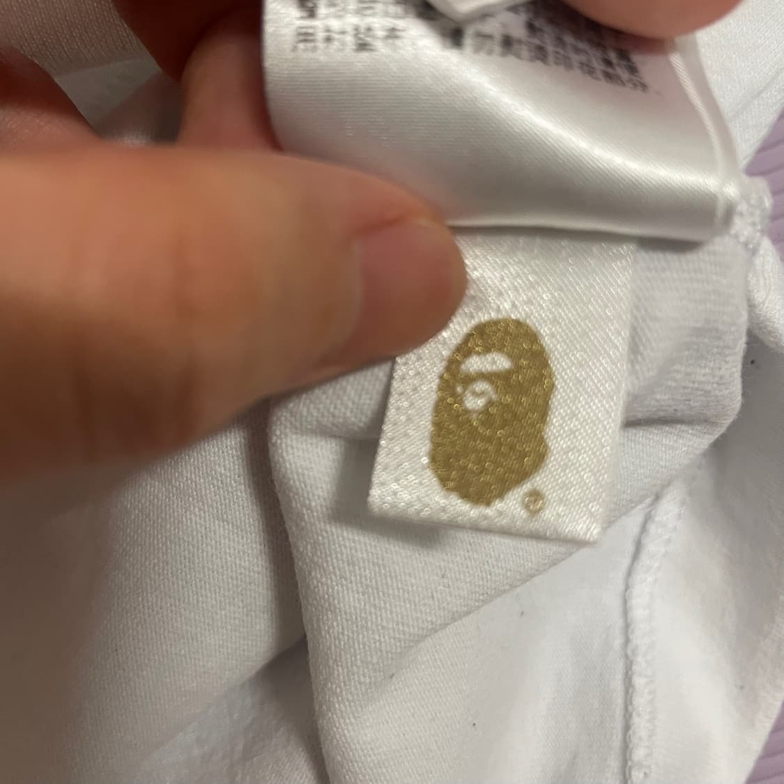 140 XS) 베이프 베이비마일로 과일 채소 그래픽 롱 티셔츠 상품이미지5