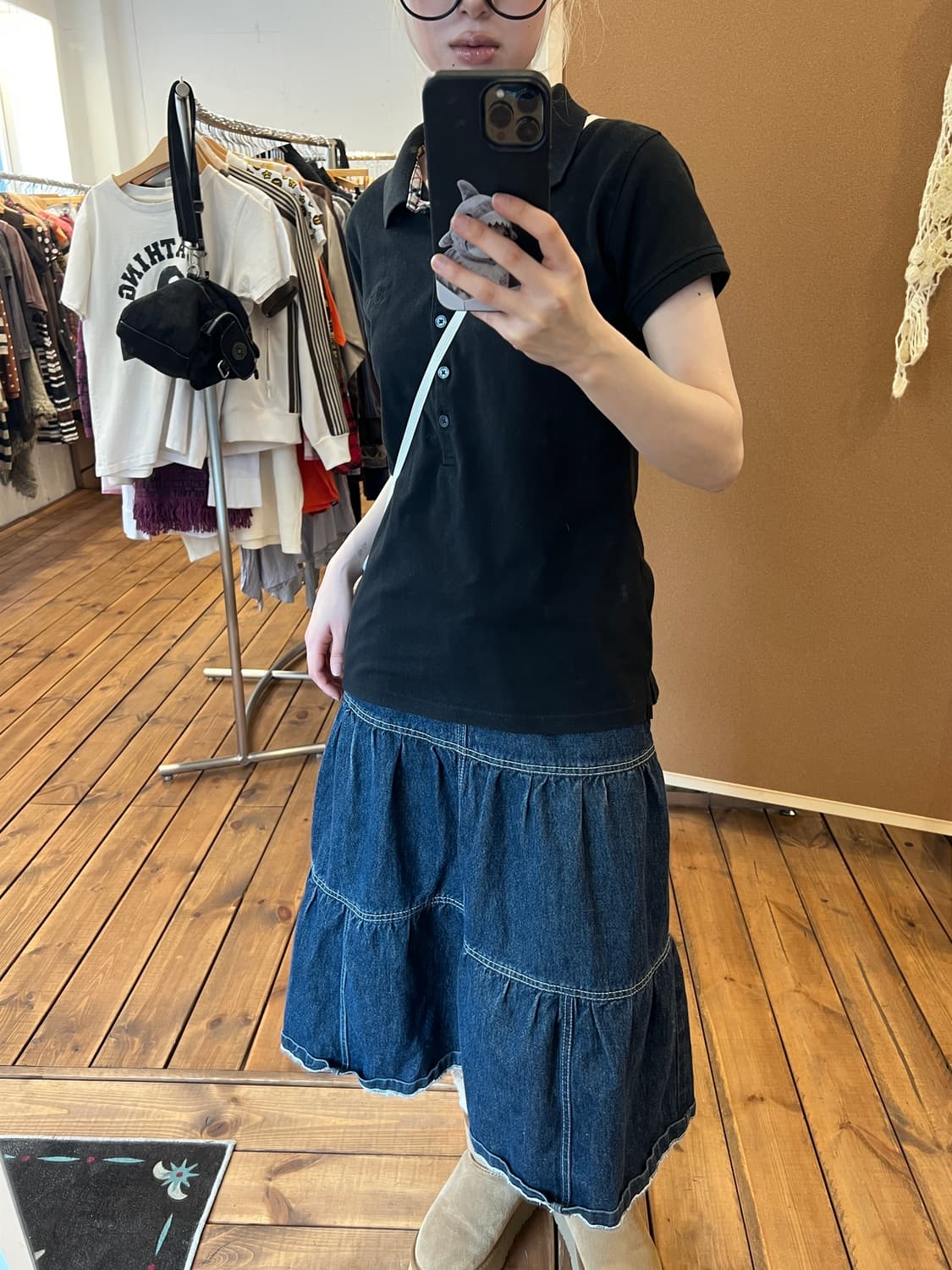 버버리 블랙 카라 반팔티  상품이미지6