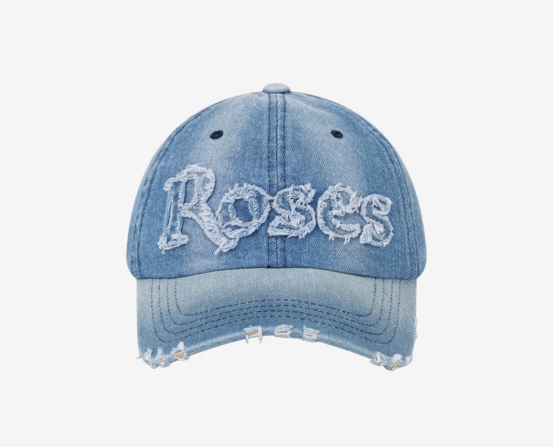 2000 아카이브스 로즈 장미 roses 데님 모자 캡 상품이미지3