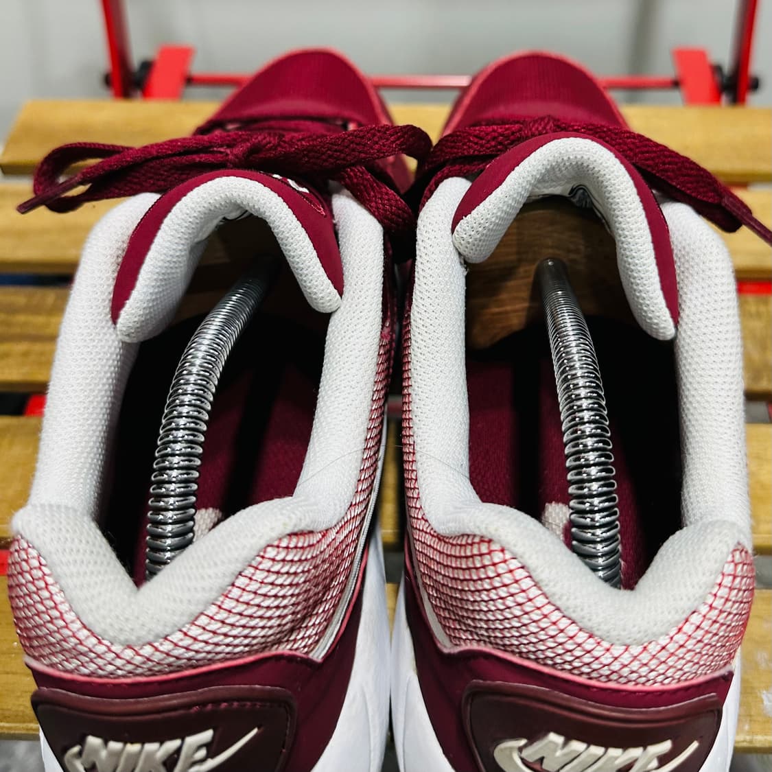 270) 나이키 운동화 남성 남자 신발 에어맥스 SC 버건디 상품이미지5