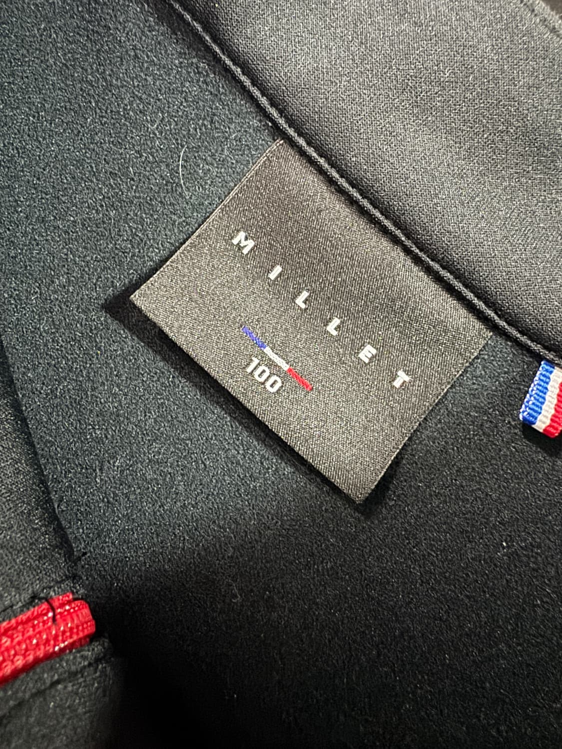 밀레 등산 기능성 반집업 긴팔 티셔츠 L 블랙 상품이미지3