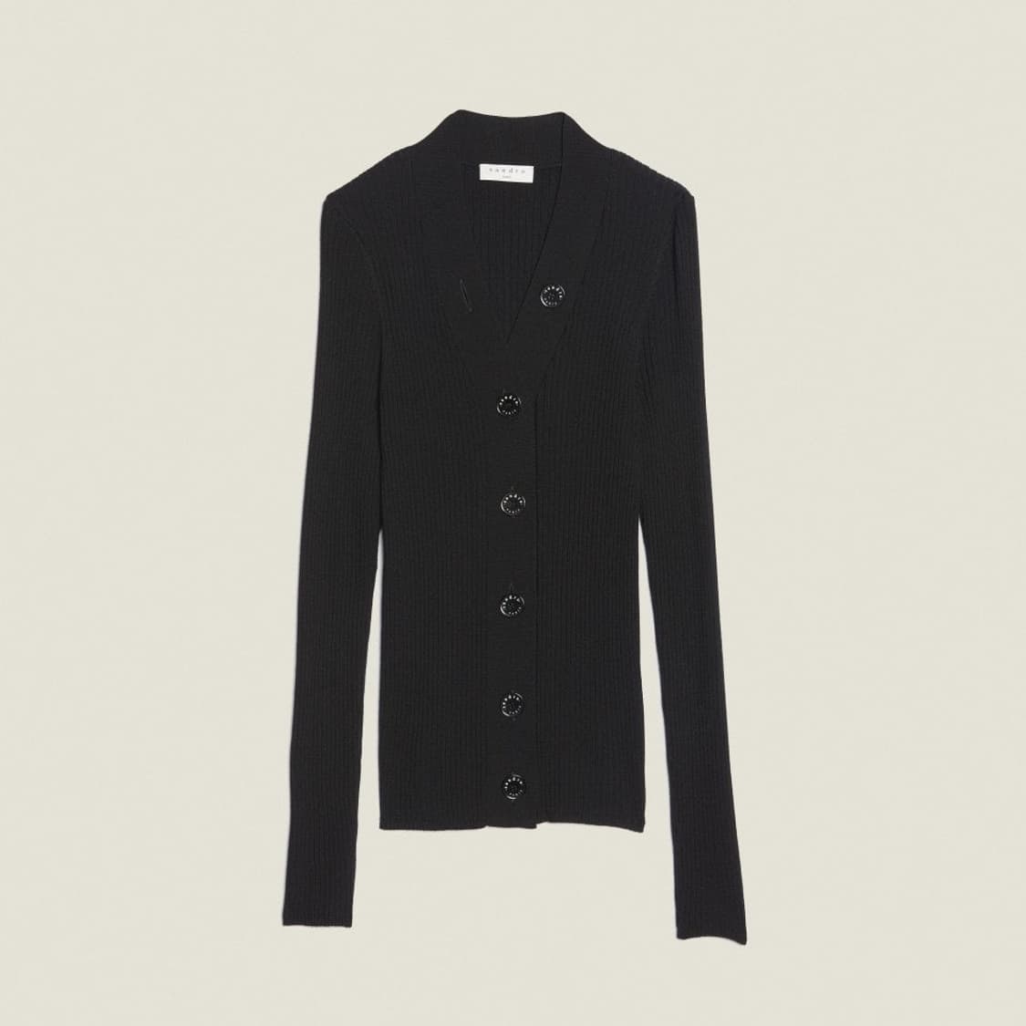 산드로 가브리엘 제니가디건 블랙 상품이미지2