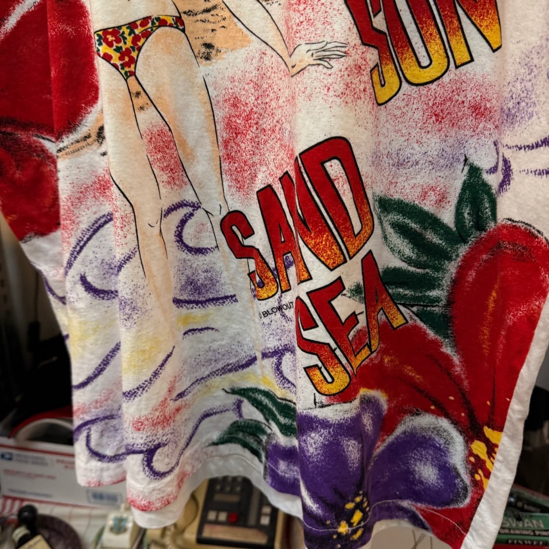 BLONOUT SUN SAND SEA 해변 비티니 티셔츠 L XL 상품이미지3