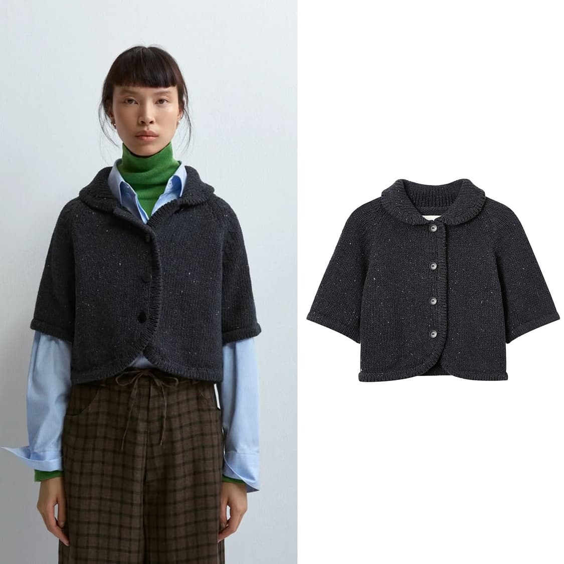 코데라 CORDERA 24 반팔 니트 가디건 상품이미지1