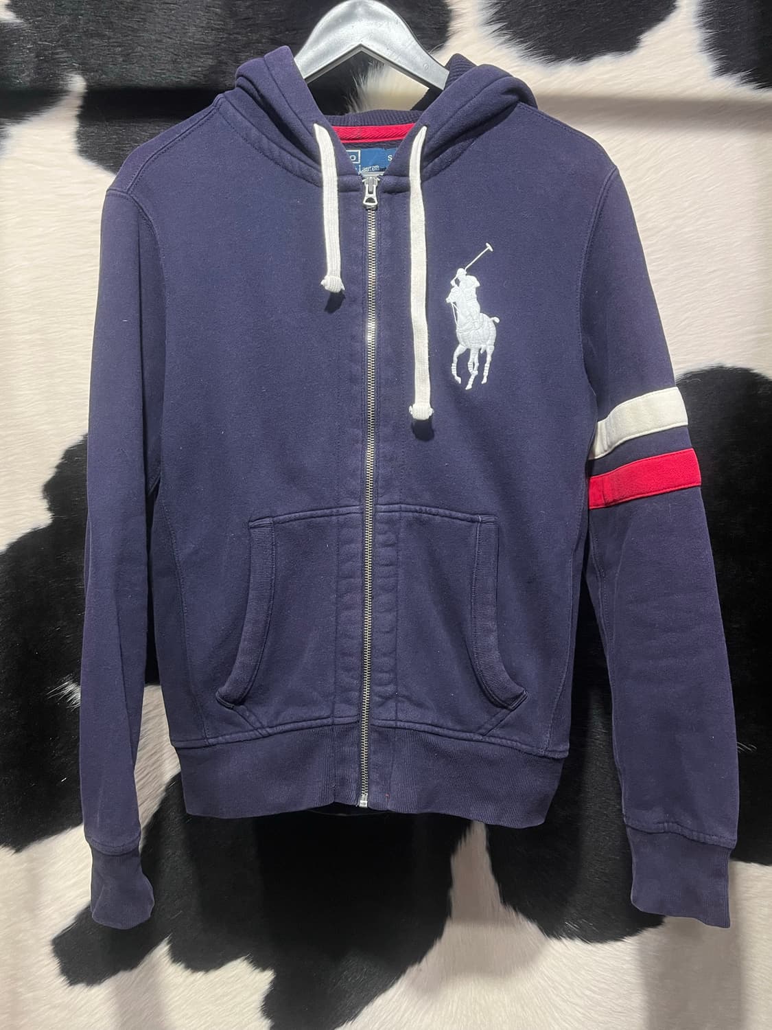폴로 랄프로렌 네이비 후드집업 상품이미지2