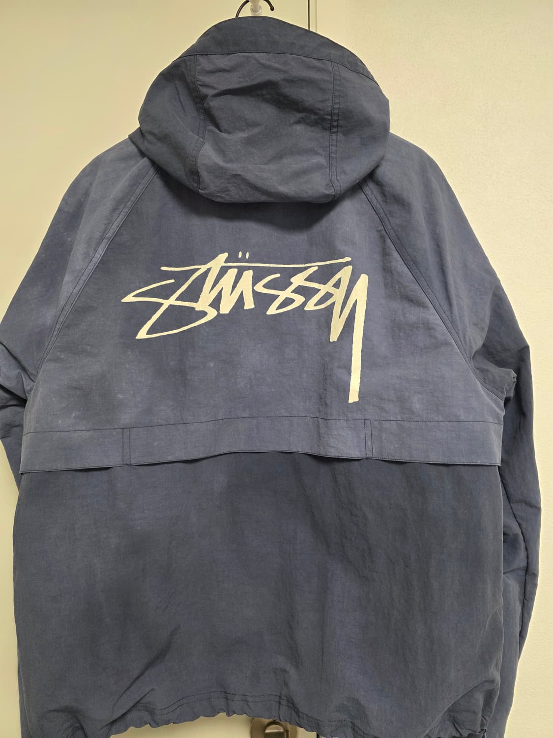 스투시 비치 쉘 바람막이 XL 네이비 상품이미지2