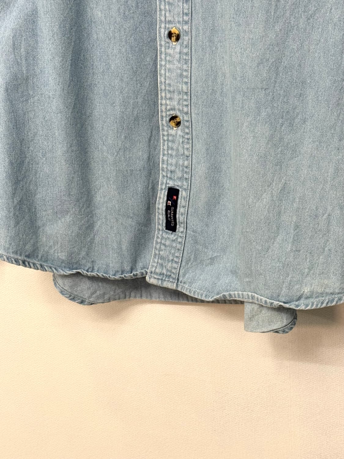 00s Port&Company denim shirt/T62 상품이미지3