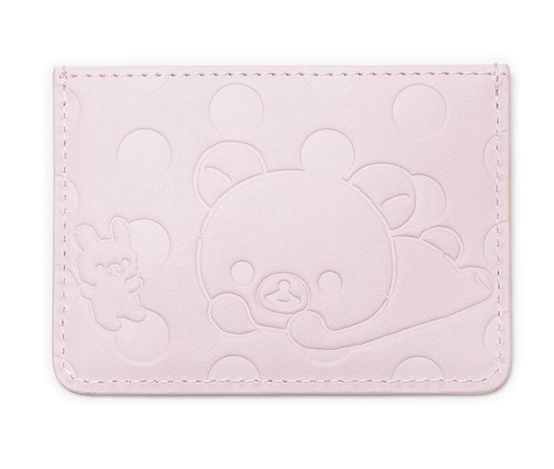 허그유어스킨 코리락쿠마 도트 카드 지갑 핑크 상품이미지1
