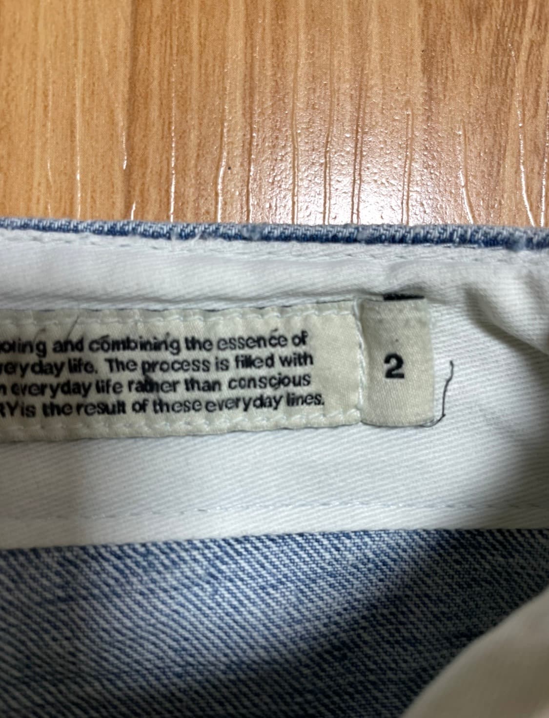 포터리 원워시드 와이드 데님 상품이미지4