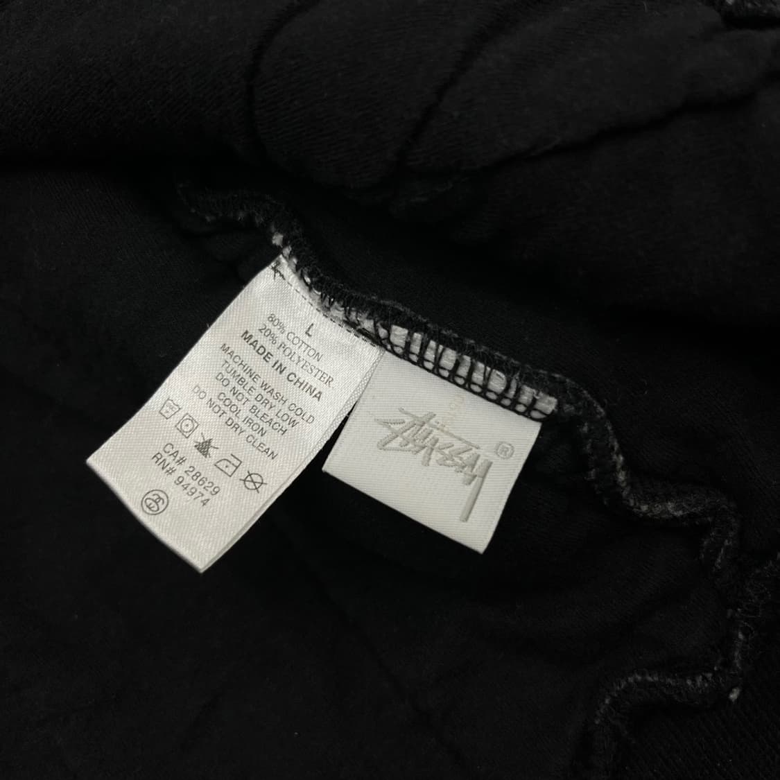 스투시 사이드 패치로고 골지 맨투맨 L 상품이미지8