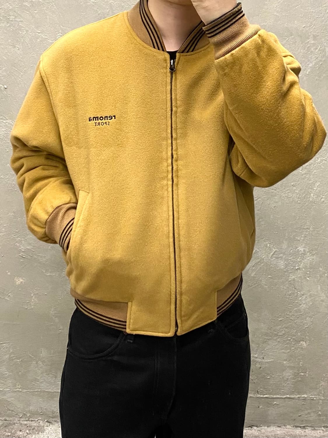 [M] 90s renoma sport 레노마 리버서블 울 블루종 상품이미지9