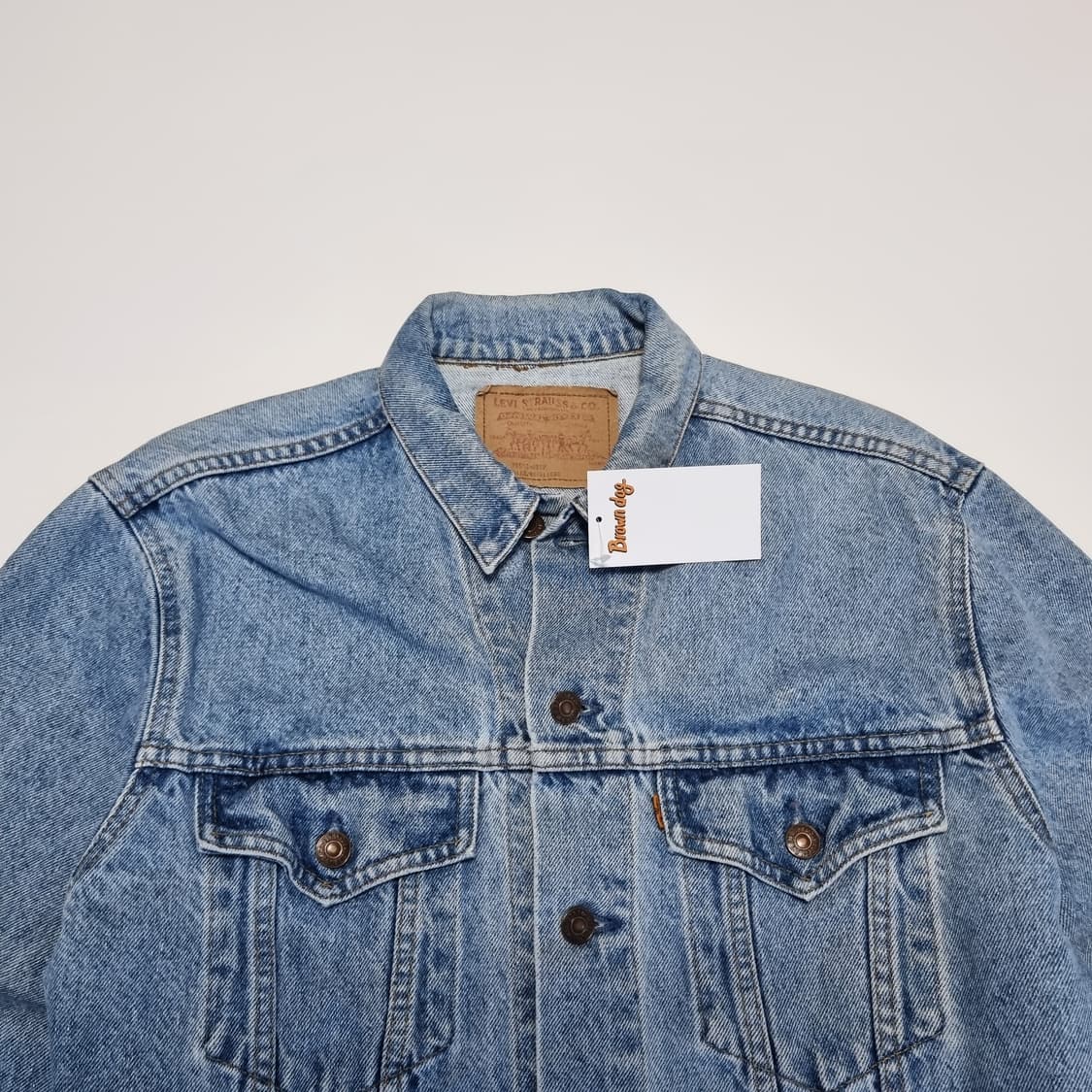 1990s 리바이스 오렌지탭 크롭 데님자켓  상품이미지3