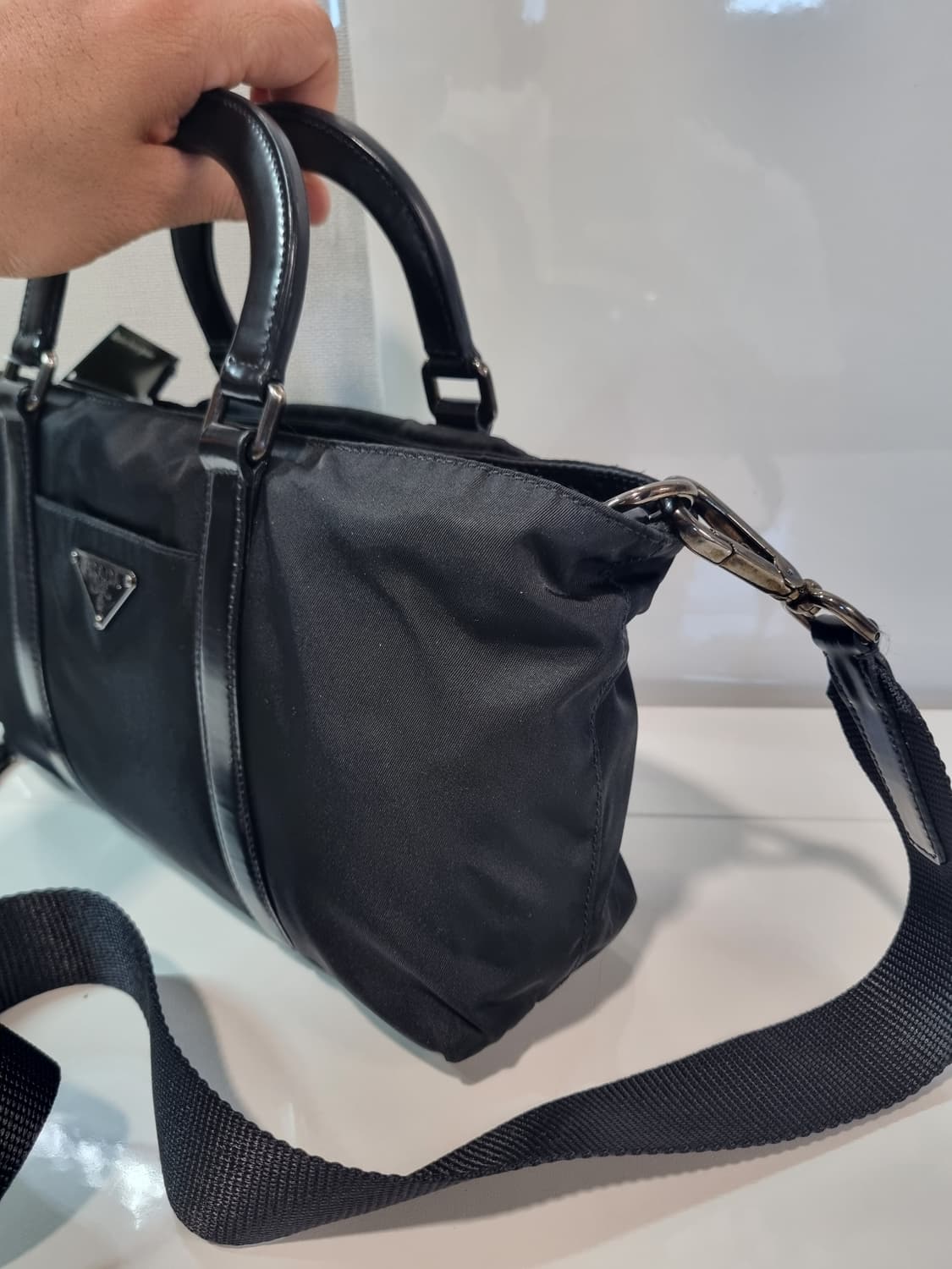 정품 프라다 미니보스턴백 크로스 상품이미지7