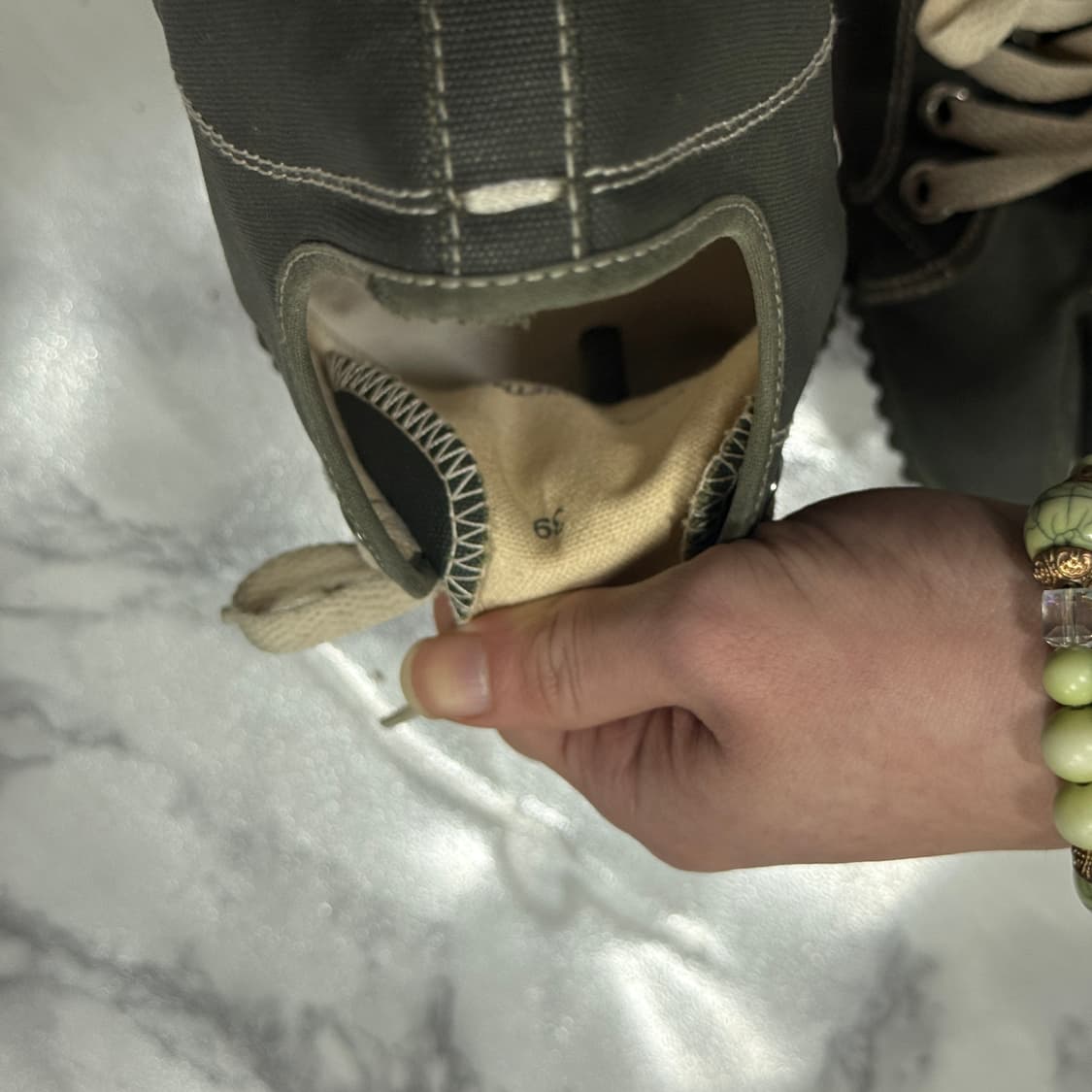 22 s/s 메종 마르지엘라 컨버스 타비 카키 그린 39 상품이미지7