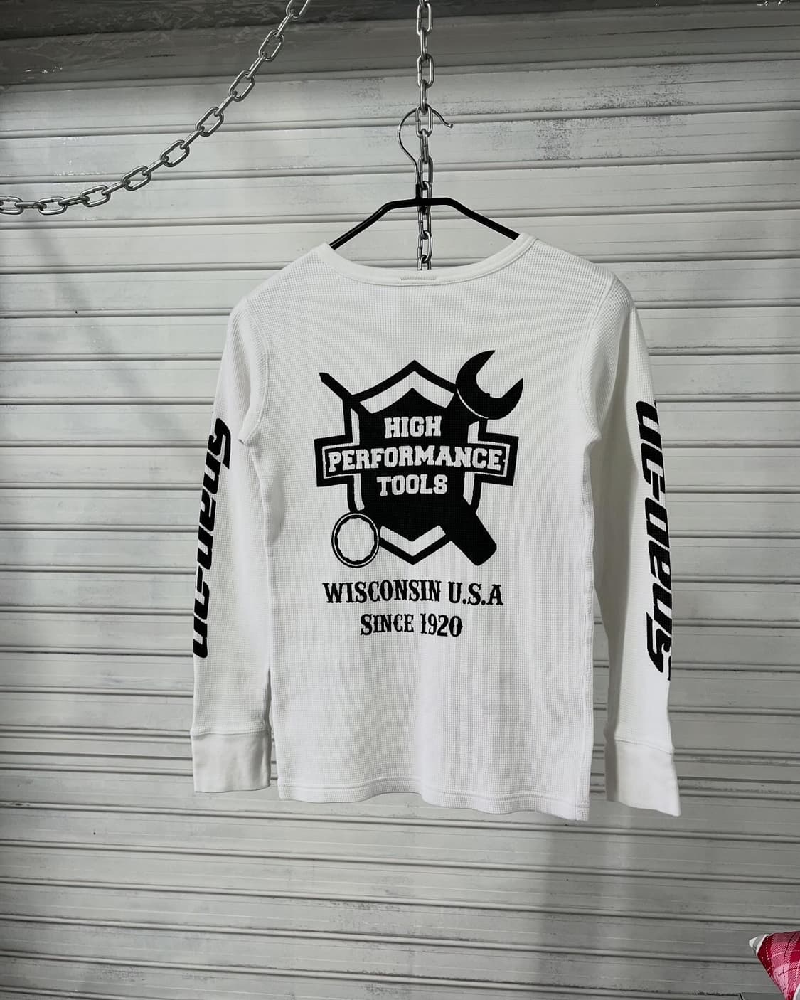 Snap On waffle long tee 상품이미지2