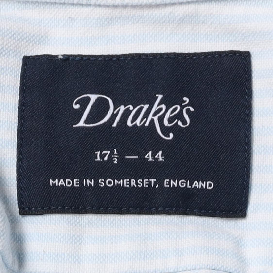 드레익스 Drake's Stripe Cotton Shirt 

 상품이미지7