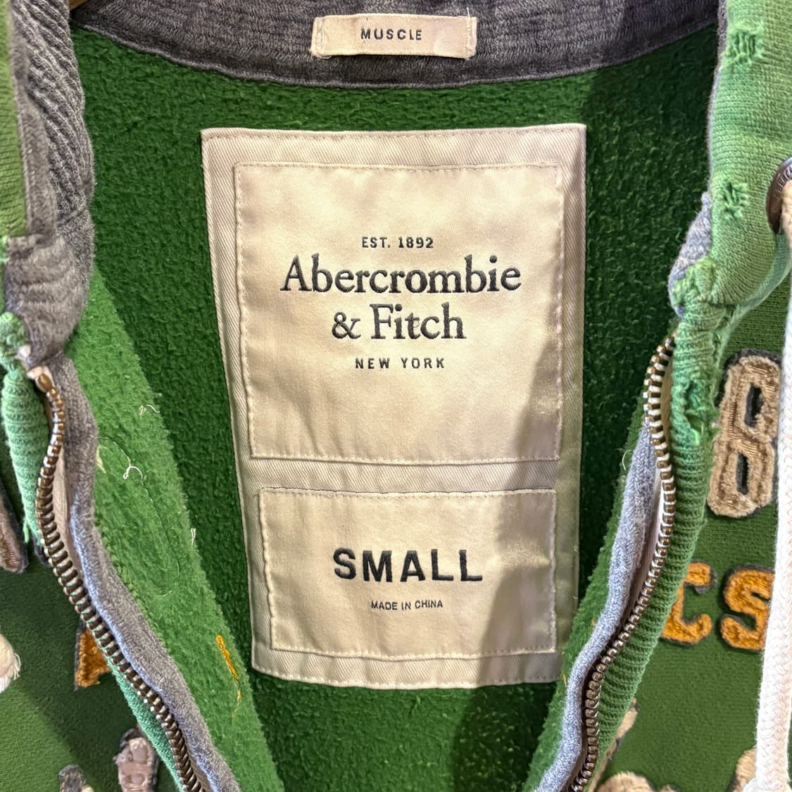 아베크롬비 초록 후드집업 상품이미지4