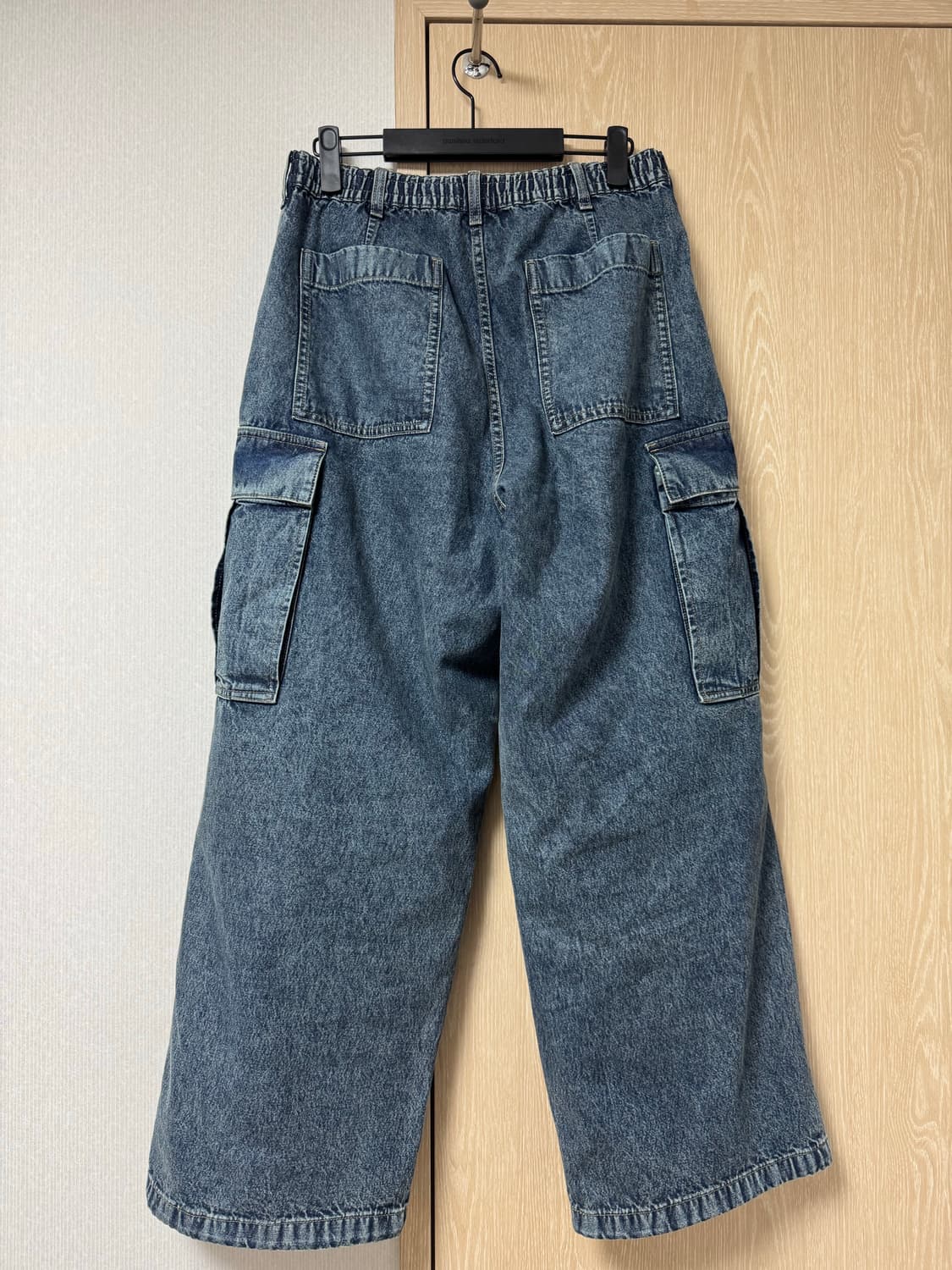 GU 데님 슈퍼와이드 카고 팬츠 상품이미지2