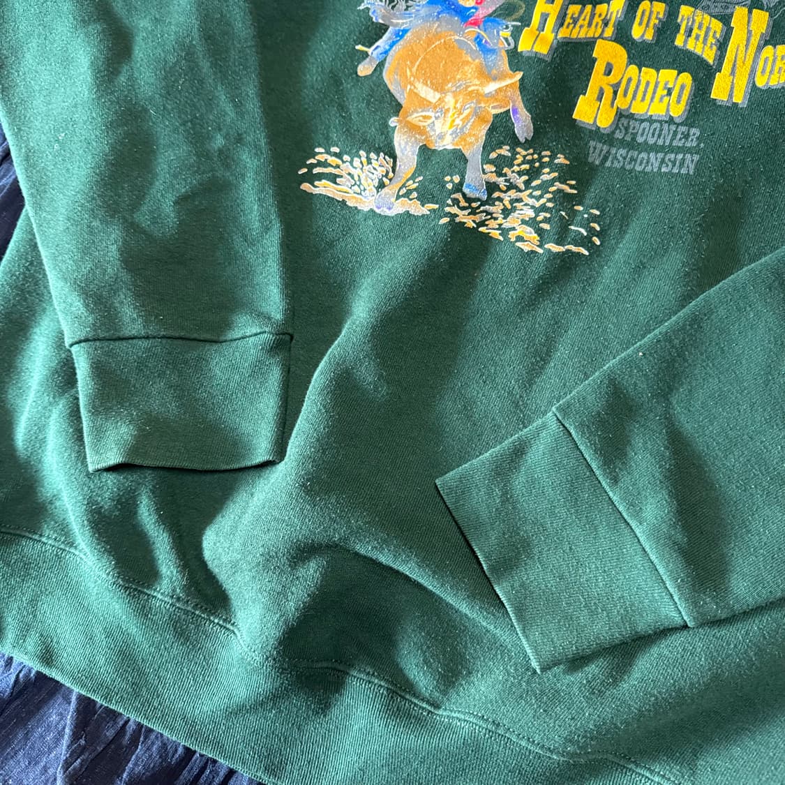 90‘s 프룻오브더룸 하트 오브 더 노스 로데오 스웻셔츠 XL 상품이미지4
