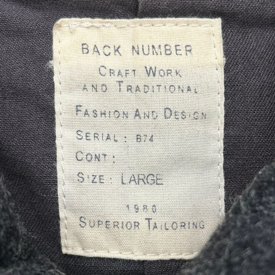 해군 백넘버 차콜 울자켓 L 상품이미지5