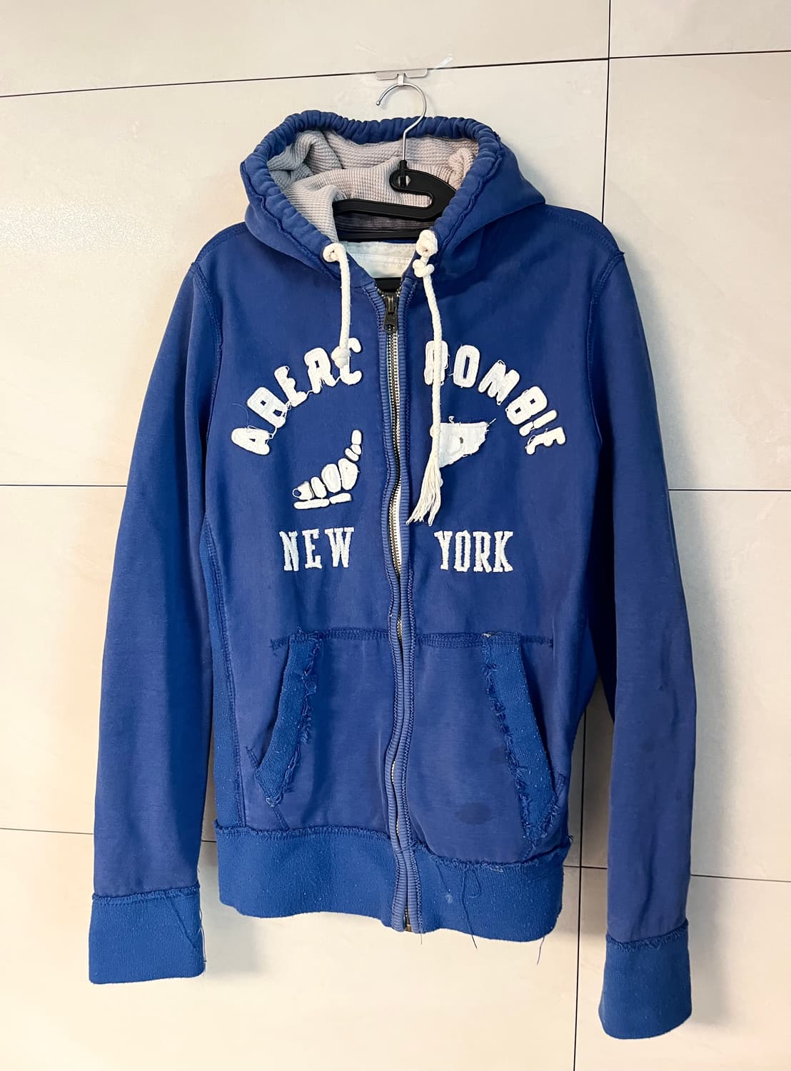 아베크롬비 블루 빈티지 후드집업 [M] 상품이미지3