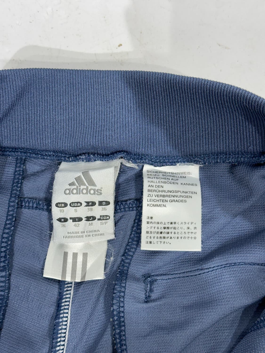 아디다스 블루 삼선 대대장 부츠컷 와이드 팬츠 M 상품이미지7