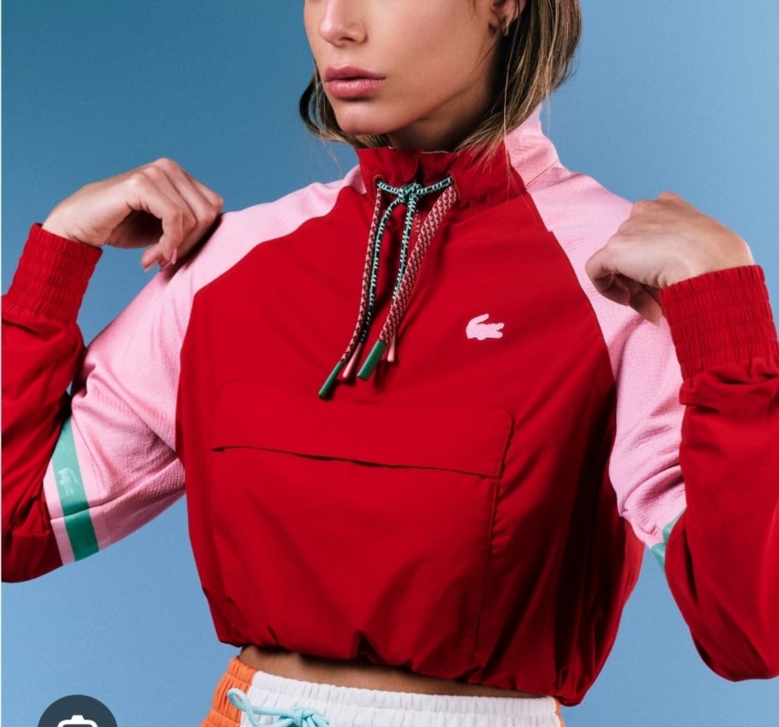 라코스테 스포츠 루즈핏 크롭 상의 상품이미지1