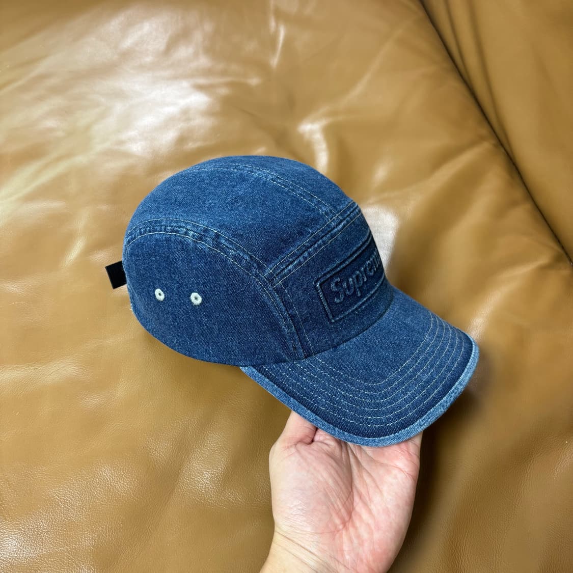 Supreme 슈프림 워시드 데님 캠프캡 모자 (Washed Denim) 상품이미지3