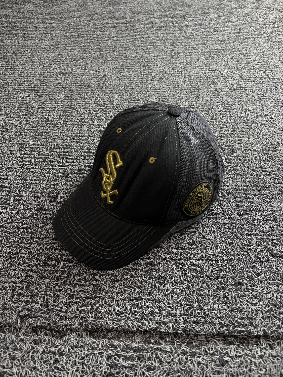 MLB 시카고 화이트삭스 빅로고 블랙 트러커 캡 4232 상품이미지1