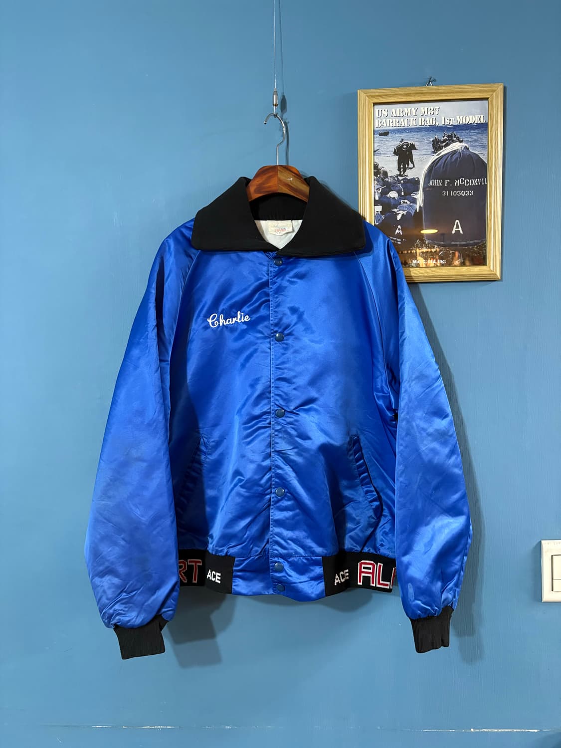 80-90‘s USA West-ark varsity Jacket. 상품이미지1