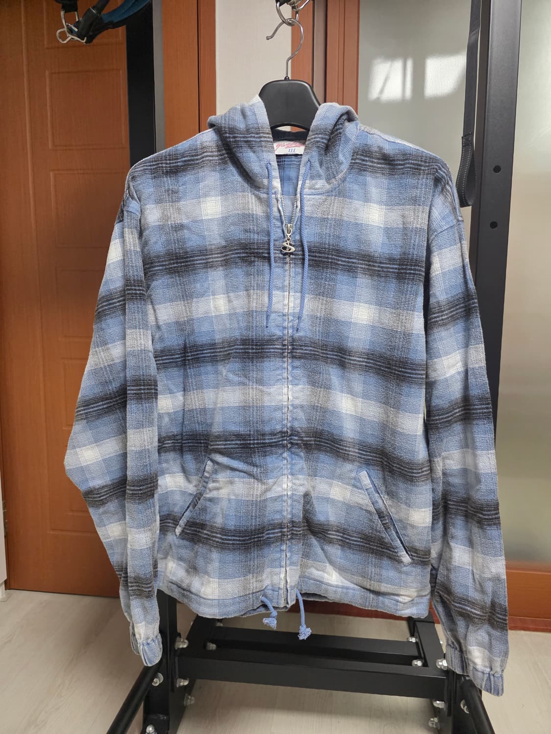 Yardsale 타탄 후드 집업 xl 상품이미지1