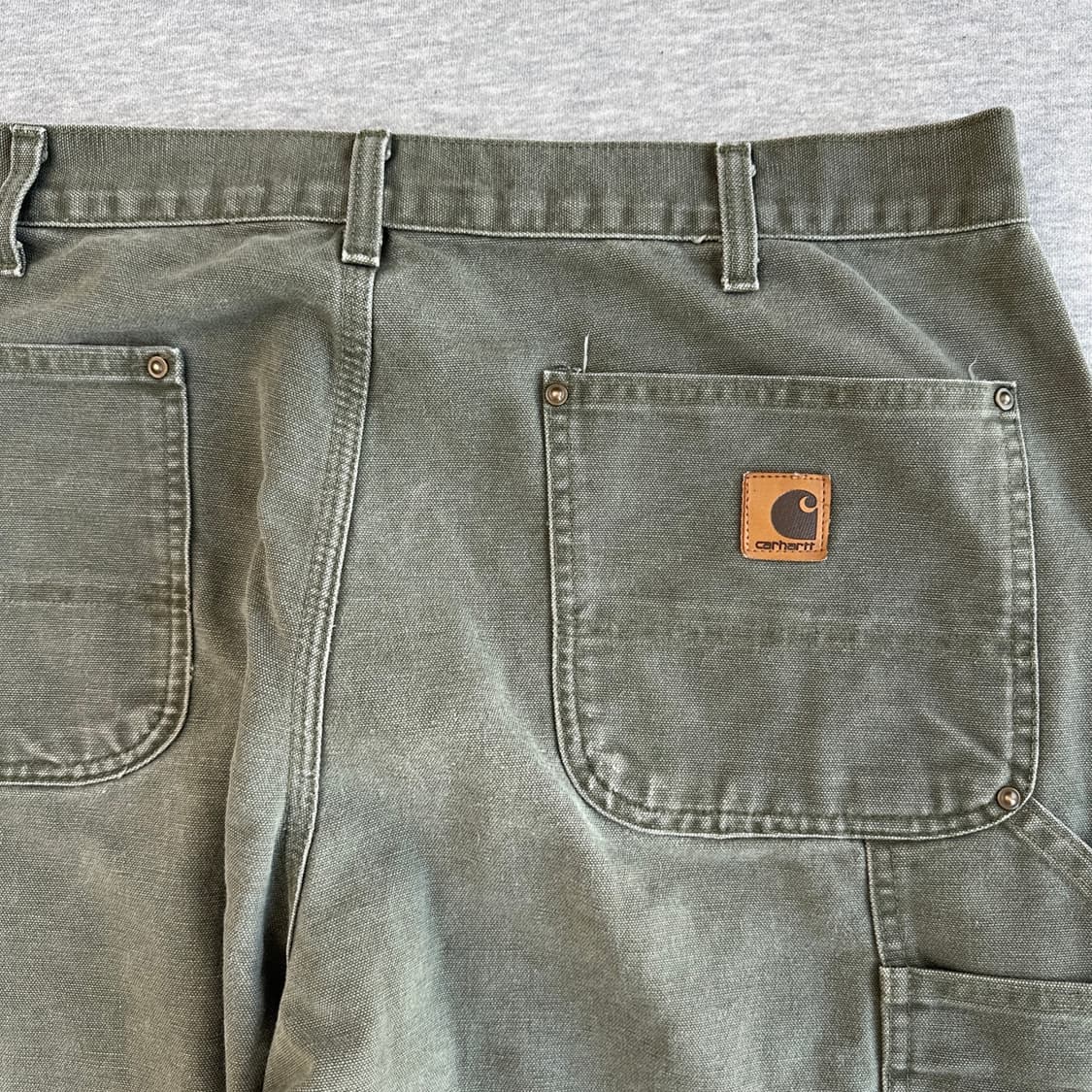 2005년 칼하트 B136 Moss 더블니 카펜더 팬츠  상품이미지8