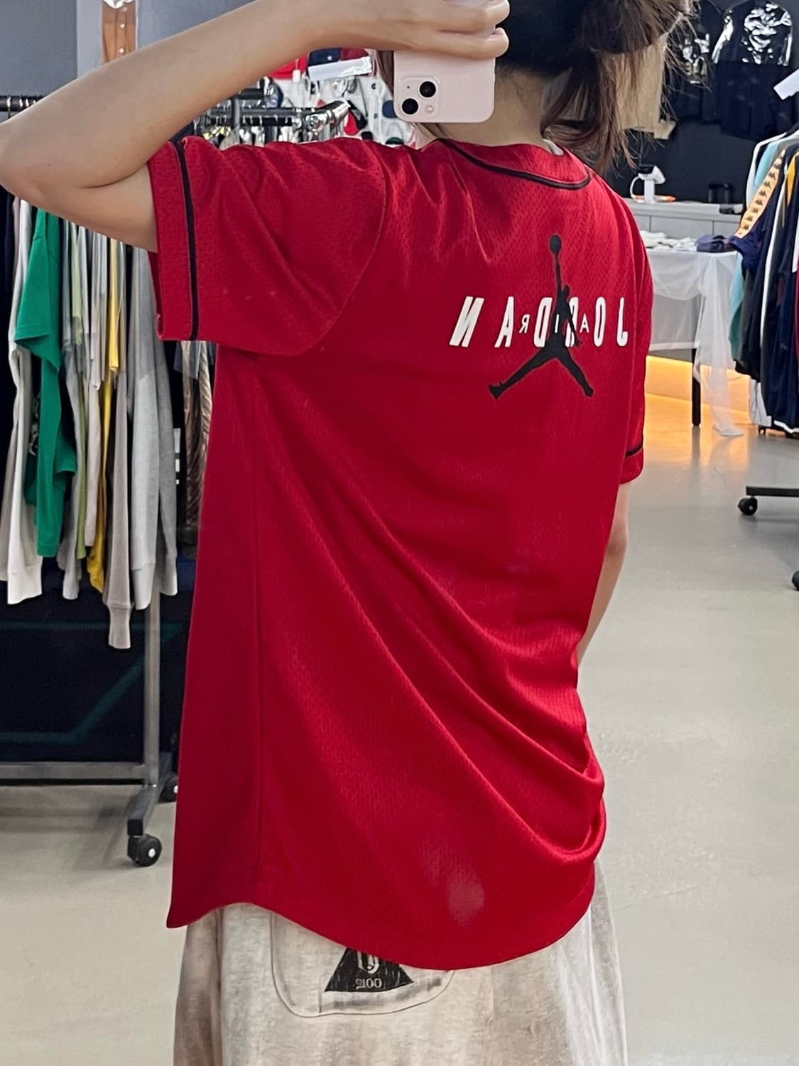 나이키 에어조던 점프맨 매쉬 베이스볼 져지 상품이미지2