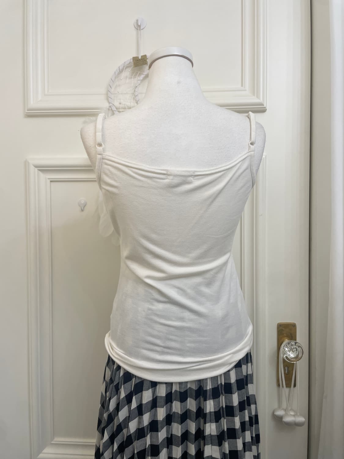 ivory black bow cardigan&lace pleats cot 상품이미지10