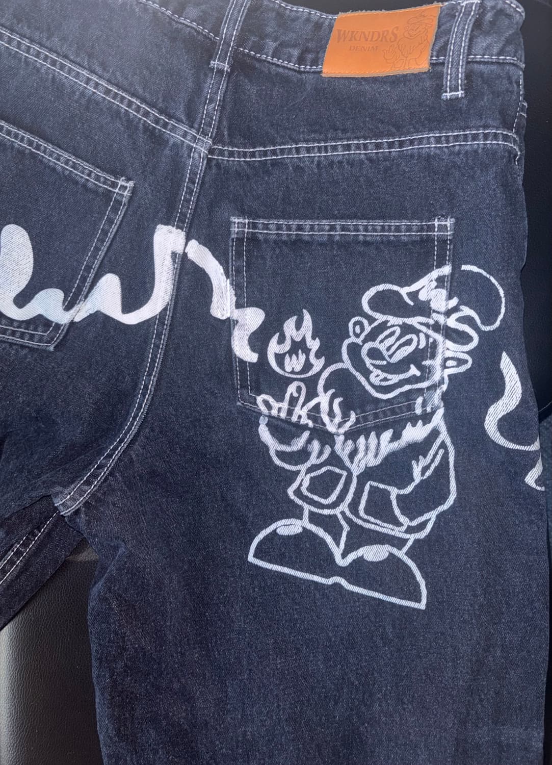 위캔더스 드워프 팬츠 S 사이즈 데님 상품이미지2