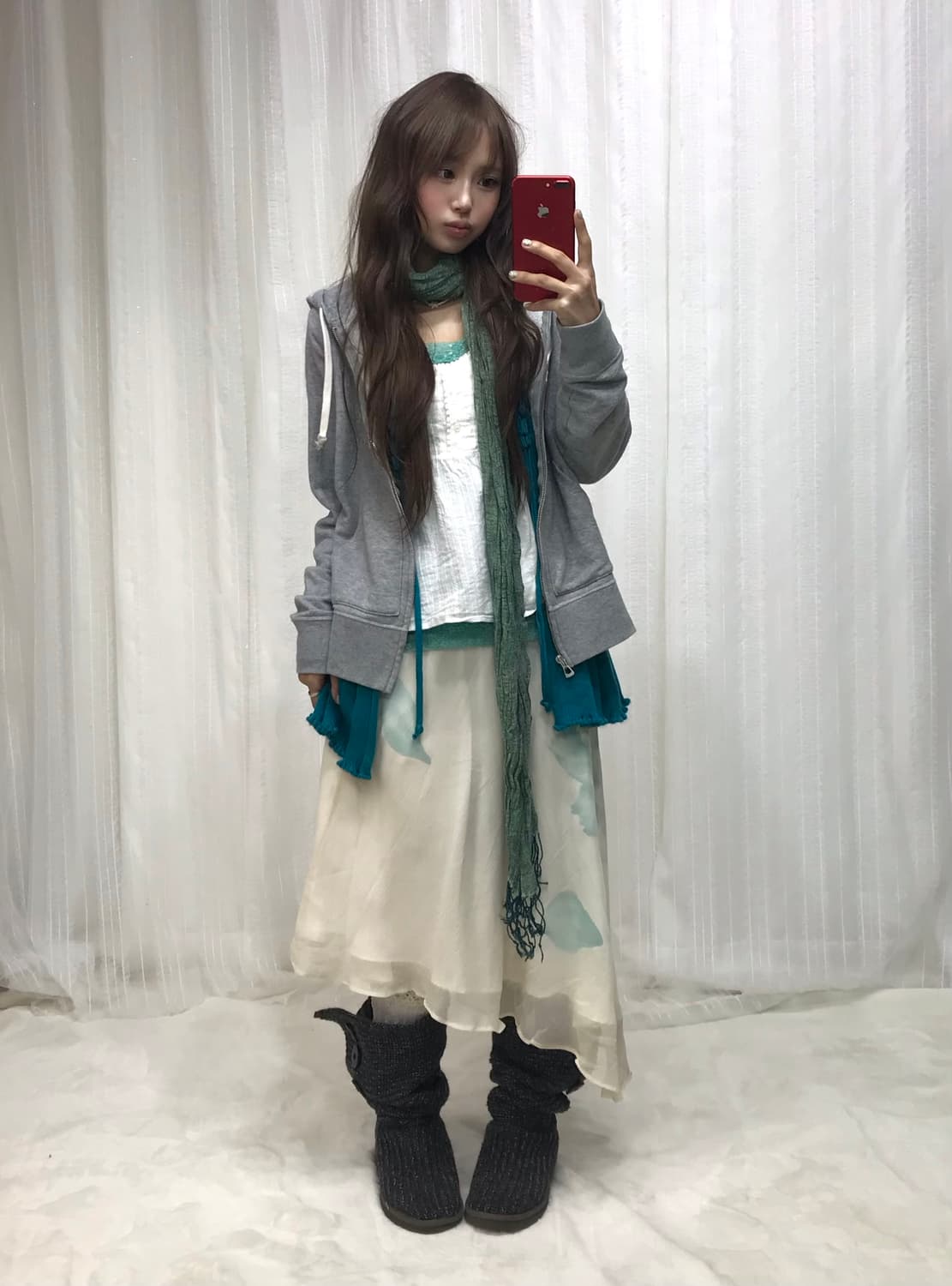 갭 후드집업 데일리 컬러 페어리 모리걸 코디 상품이미지1