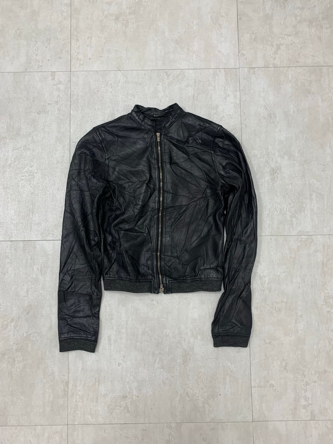 japanese vintge 크롭 레더자켓#746 상품이미지1