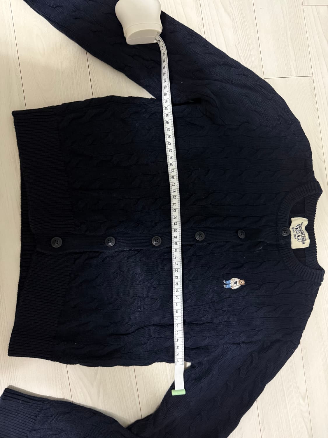 후아유 가디건 네이비 상품이미지3