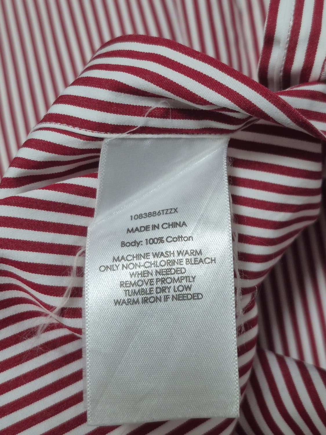 폴로랄프로렌 레드/화이트 스트라이프 셔츠 남성 S사이즈 상품이미지6