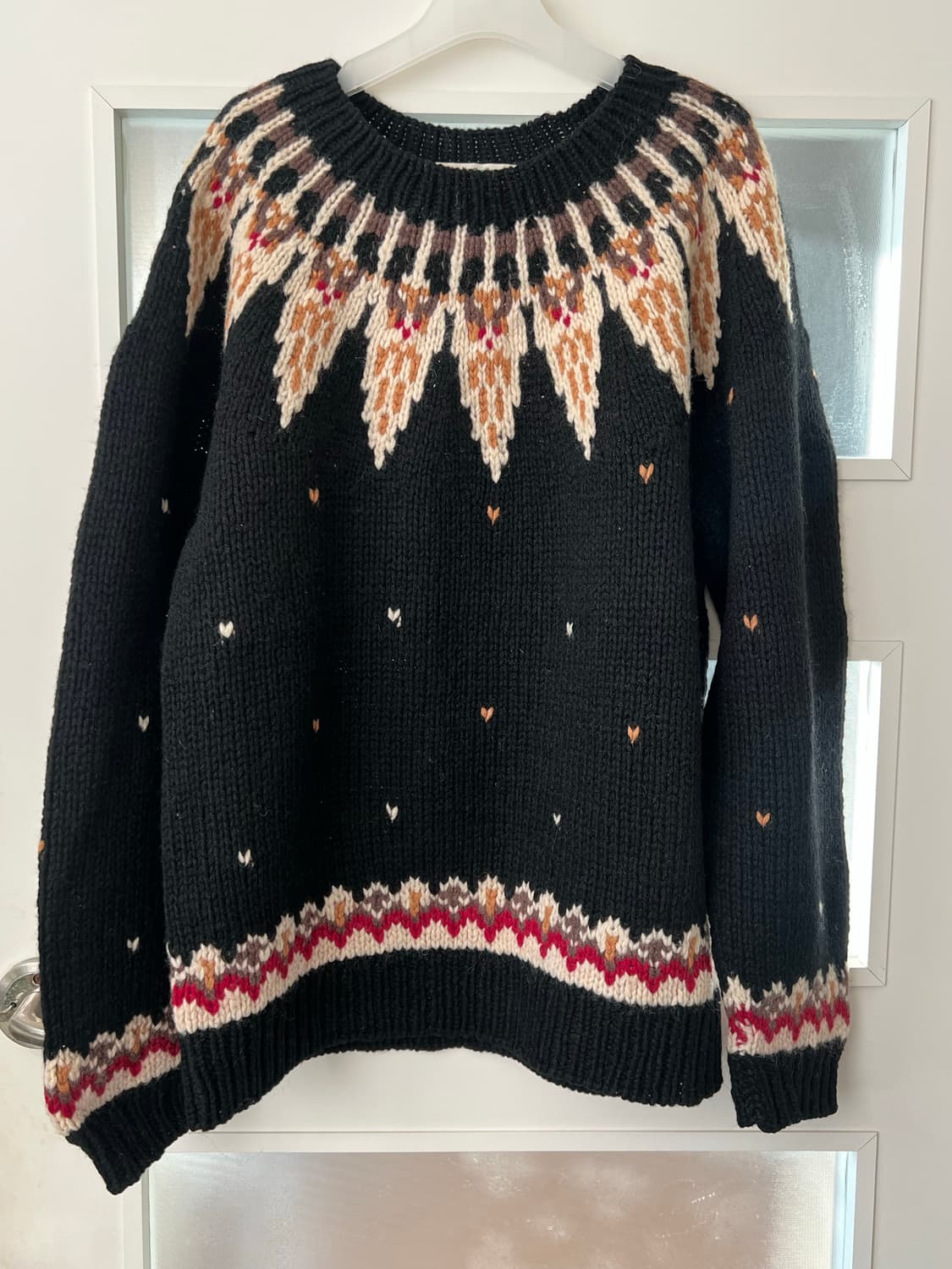 울 100 빈티지 노르딕 니트 상품이미지1